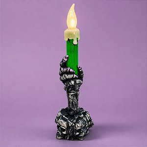 Vela Verde Mão de Caveira - "Segurando Vela" - 1 unidade - Rizzo