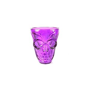 Copo de Shot Halloween - Caveira Roxo - 55ml - 4 unidades - Rizzo