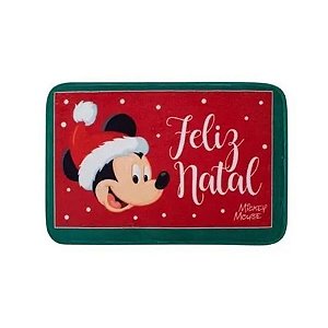 Tapete de Natal do Mickey - "Feliz Natal com Mickey"   - 1 unidade - Cromus - Rizzo