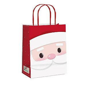 Sacola Para Presentes - Nicolau - Cromus Natal - 10 unidades - Rizzo