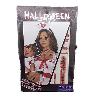 Tatuagens de Halloween - "Cicatrizes" - 12 unidades - Rizzo