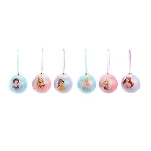 Kit Bola de Natal - Princesas Disney - 6 cm - Natal Disney - 6 unidades - Cromus - Rizzo