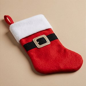 Meia Natalina Decorativa - Cinta Papai Noel - 52 cm - Cromus Natal - 1 unidade - Rizzo