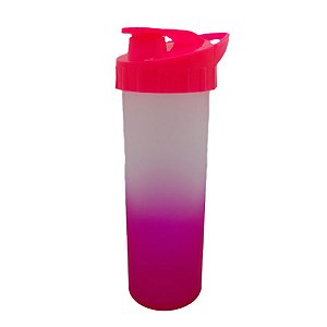 Garrafa Ice Degradê - Pink Fosco - Tampa Pink - 1 unidade - Rizzo