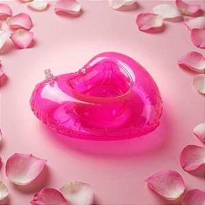 Mini Bóia para Copo - Coração - 01 unidade - Cromus - Rizzo Festas