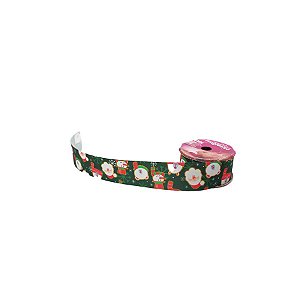 Fita de Cetim EGP009TR 38 mm - Cor 067 - Boneco de Neve e Ursinho - Rolo 10 Metros - 1 unidade - Progresso - Rizzo