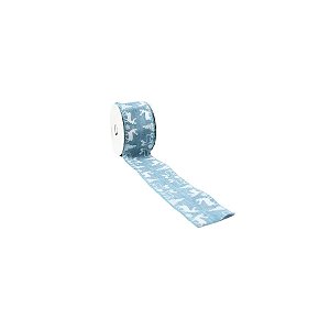 Fita Decorativa 6,3cm x 9,14m - Faixa Decorações Natalinas - 1 unidade - Rizzo Balões