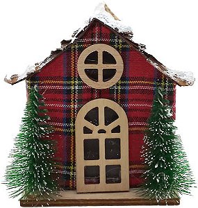 Casinha Decorativa Xadrez - 1 unidade - Rizzo Balões