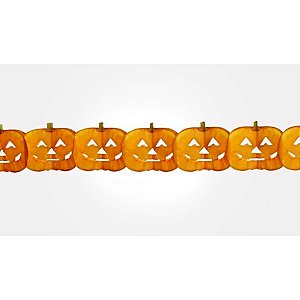 Guirlanda Abóbora Pumpkin de Halloween - 300 cm - 1 unidade - Rizzo Balões