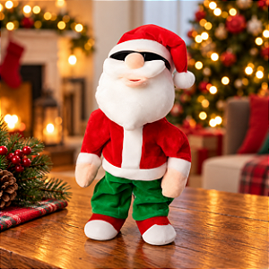 Papai Noel Dançarino - Com Música e Movimentos - 33 Centímetros - 1 unidade - Rizzo
