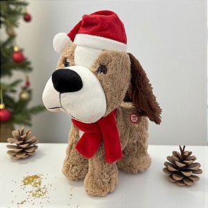 Cachorrinho Decorativo de Natal - Com Movimento - 30 Centímetros - 1 unidade - Rizzo