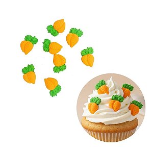 Mini Confeito - Cenouras Dupla - 8 Umidades - Abelha Confeiteira - Rizzo