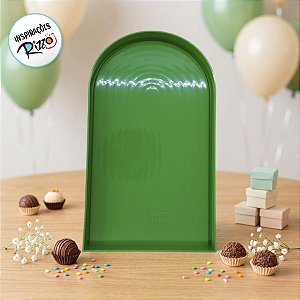 Bandeja Arco - BD-A - 220 x 122 - Verde Limão - 1 unidade - Só Boleiras - Rizzo