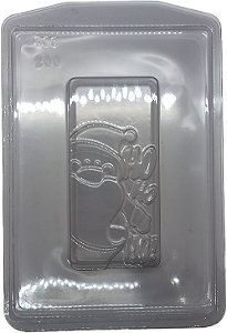 Forma de Acetato Especial - Papai Noel HoHoHo - Ref.FP200 - 1 unidade - Crystal - Rizzo