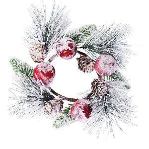 Mini Guirlanda Frutas Nevado - 25cm - 1 unidade - Cromus - Rizzo