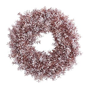 Guirlanda Rustica Nevada Marrom - 35cm  - 1 unidade - Cromus - Rizzo