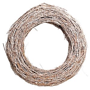 Guirlanda Decorativa de Rattan Nevada Branca - Tamanho M - Cromus Natal - 1 unidade - Rizzo