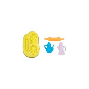 Molde de Silicone Cód. 814 - Bules e Rolo - 1 unidade - Mazulli - Rizzo