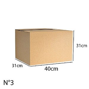Caixa Papelão N°3 - 31x40x31cm - 1 unidade - Rizzo Balões