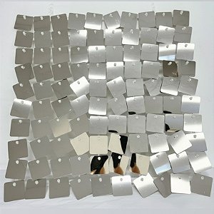 Painel Metalizado Shimmer Wall Vazado Prata - 30x30cm - 1 unidade - Rizzo