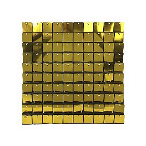 Painel Metalizado Shimmer Wall Dourado - 30x30cm - 1 unidade - ArtLille - Rizzo