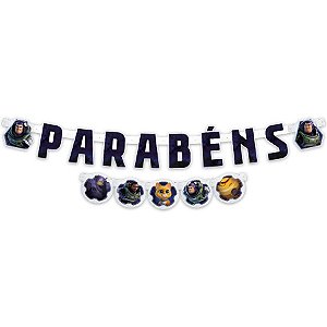 Faixa Parabens - Lightyear - 1 unidade - Regina - Rizzo