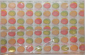 Papel Seda - "Feliz Páscoa" - Estampa Ovos de Páscoa - 48 cm x 69 cm - 10 unidades - Cromus - Rizzo