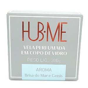 Vela Aromática - Brisa Do Mar e Cassis - Azul - 1 unidade - Cromus - Rizzo
