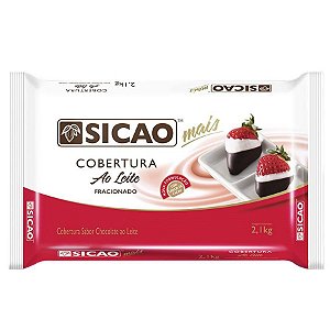 Cobertura Mais Ao Leite  - Barra - 2,1 kg  - 1 unidade - Sicao - Rizzo