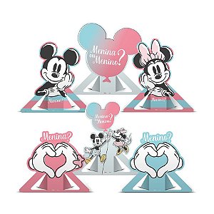 Decoração de Mesa Festa Chá Revelação Disney - 6 unidades - Regina - Rizzo