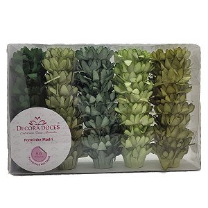 Forminha Para Doces Finos Madri - Tons Pistache - 50 unidades - Decora Doces - Rizzo