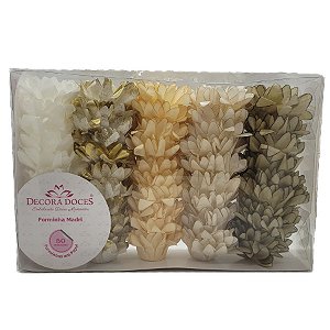 Forminha Para Doces Finos Madri - Tons Cappuccino - 50 unidades - Decora Doces - Rizzo