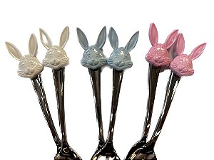 Colherzinha Decorada Páscoa Mod. 5 - 10cm -  unidades - Rizzo