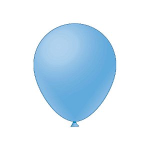 Balão de Festa Látex Liso - Azul Claro - Festball - Rizzo