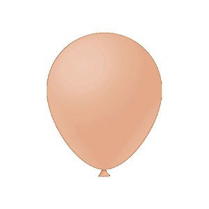 Balão de Festa Látex Liso - Pêssego - Festball - Rizzo