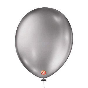 Balão de Festa Metallic - Prateado - Balões São Roque - Rizzo Balões