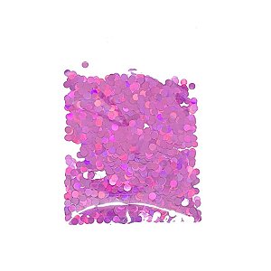 Confete Redondo 10g - Holográfico Pink - 1 unidade - Rizzo
