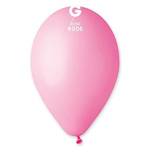Balão de Festa Látex Liso - Rose #006 -  Gemar - Rizzo