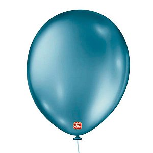 Balão de Festa Metallic - Azul - Balões São Roque - Rizzo Balões