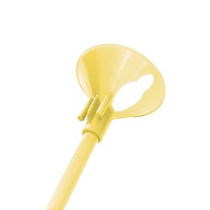 Kit Suporte para Balão 33cm - Amarelo Candy - 10 unidades - Rizzo