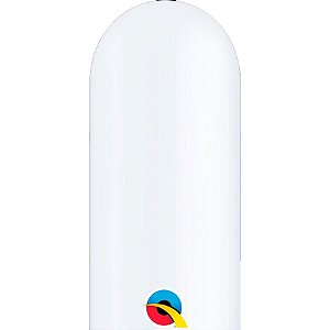 Balão de Festa Canudo - White (Branco) - 350" - Qualatex - Rizzo