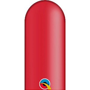 Balão de Festa Canudo - Ruby Red (Vermelho Rubi) - 350" - Qualatex - Rizzo