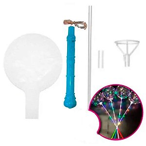 Kit Bubble Azul com Led Colorido - 18'' - 1 unidade - Rizzo