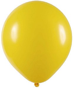 Balão de Festa Redondo Big Balão 250" - Amarelo - 01 Unidade - Art-Latex - Rizzo
