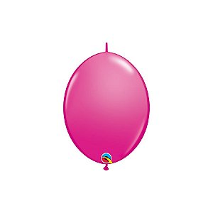 Balão de Festa Látex Liso Q-Link - Cereja - 6" 15cm - 50 unidades - Qualatex Outlet - Rizzo