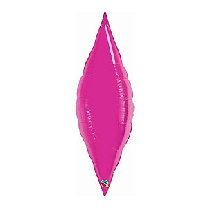 Balão de Festa Microfoil 27" 68cm - Taper Magenta - 1 unidade - Qualatex Outlet - Rizzo