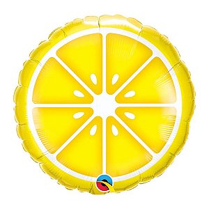 Balão de Festa Microfoil 18" 45cm - Redondo Limão Siliciano - 1 unidade - Qualatex Outlet - Rizzo