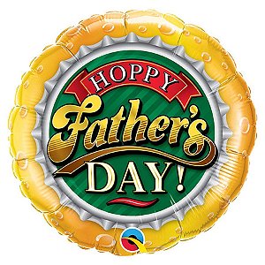 Balão de Festa Microfoil 18" 45cm - Redondo Happy Father's Day - 1 unidade - Qualatex Outlet - Rizzo