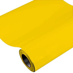 Vinil Adesivo 30cmx25m - Amarelo Real - 1 unidade - Rizzo Balões