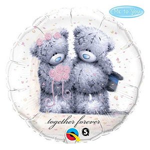 Balão de Festa Microfoil 18" 45cm - Tatty Teddy Juntos Para Sempre - 1 unidade - Qualatex Outlet - Rizzo